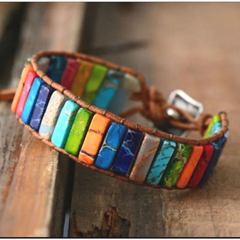 Chakra bracelet Natural Stone Men Womens Healing Natural Stone Jewelry